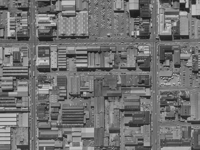 2/36 Welles Street from the air, 1970-1974