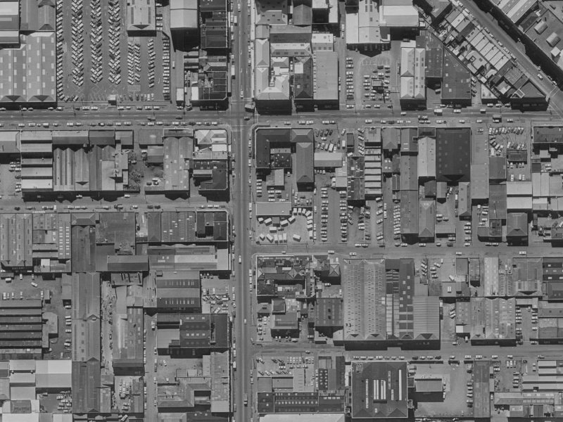 62 Manchester Street from the air, 1970-1974