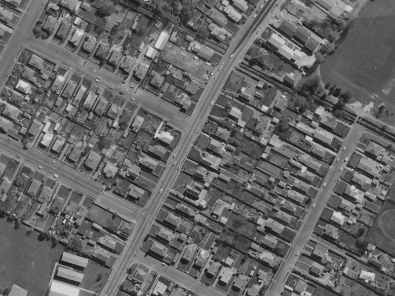 104 Aldwins Road from the air, 1970-1974