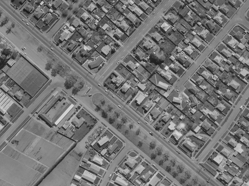 369 Linwood Avenue from the air, 1970-1974
