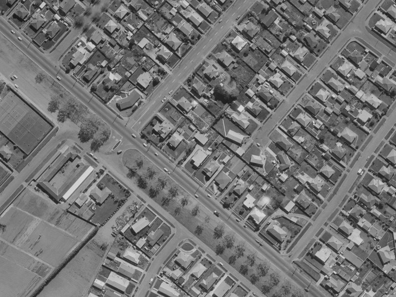 371 Linwood Avenue from the air, 1970-1974