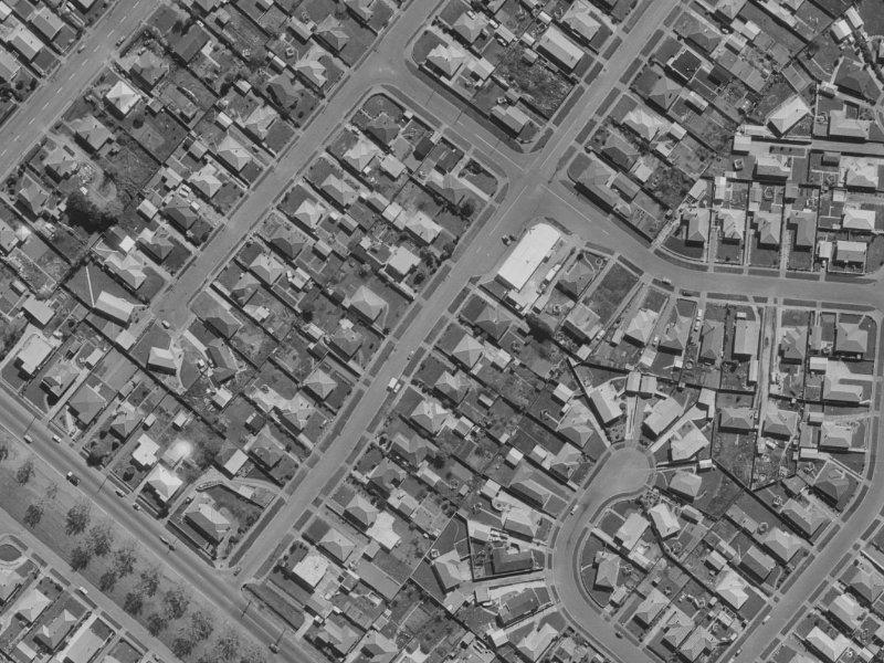 18 McGregors Road from the air, 1970-1974