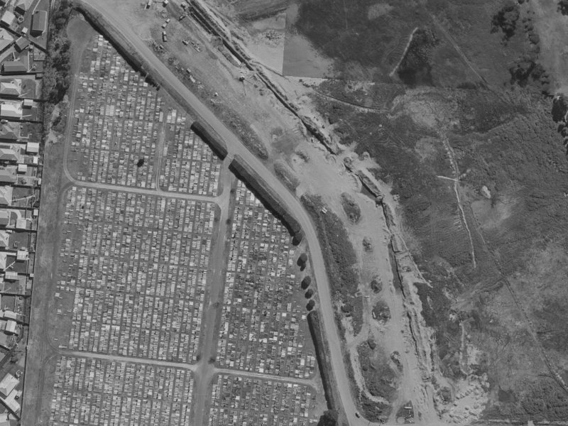 38 Keighleys Road from the air, 1970-1974
