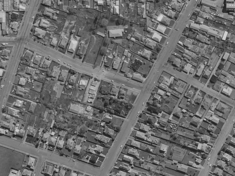 520-514 Saint Asaph Street from the air, 1970-1974