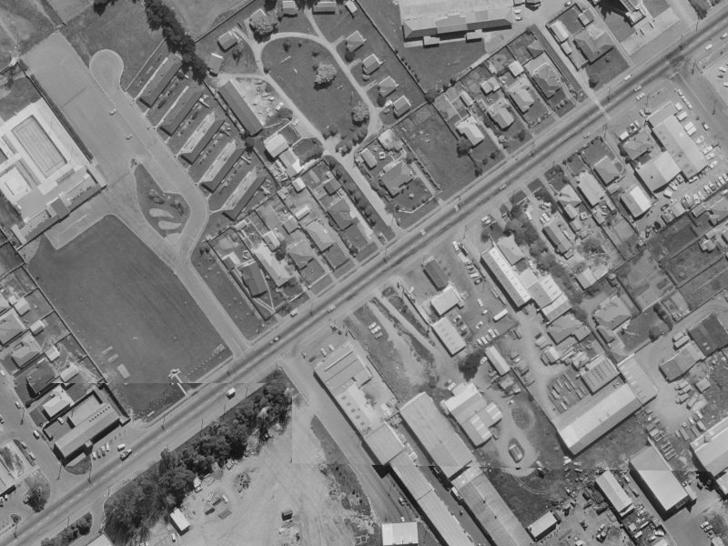 121E Main South Road from the air, 1970-1974