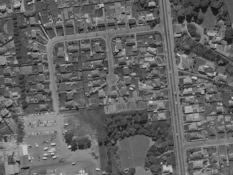 12 Homer Place from the air, 1970-1974