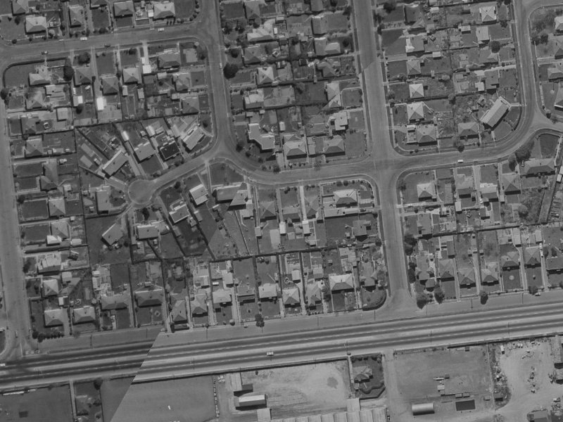 46D Centennial Avenue from the air, 1970-1974