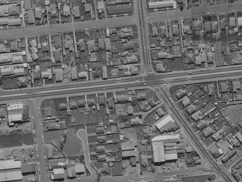 102 Blenheim Road from the air, 1970-1974