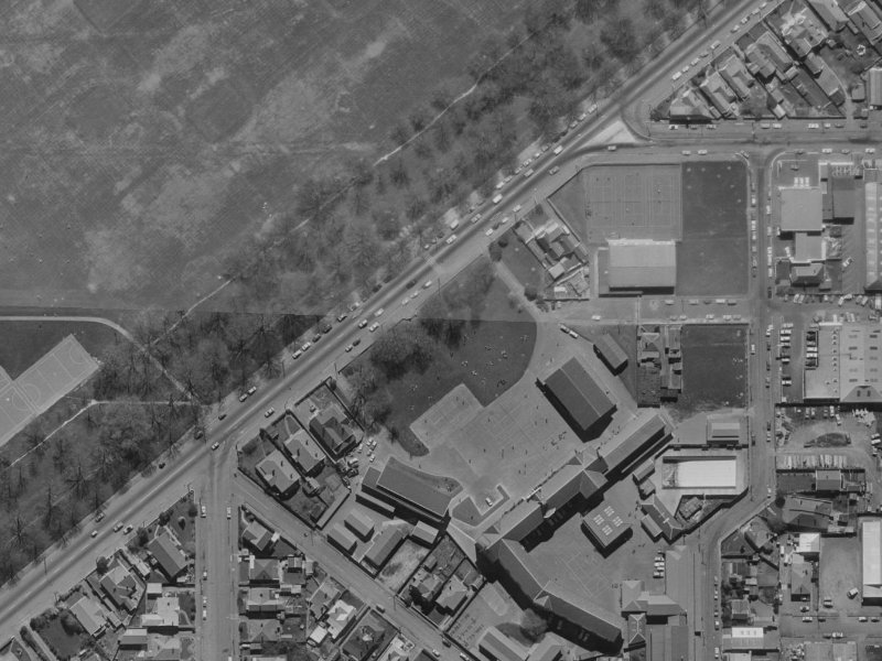 510D Hagley Avenue from the air, 1970-1974