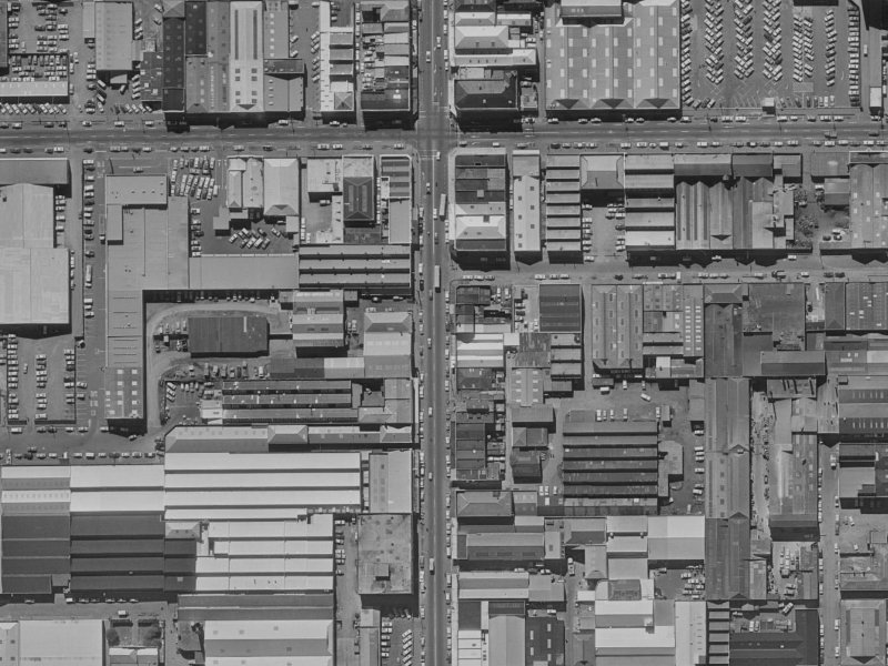 580A Colombo Street from the air, 1970-1974