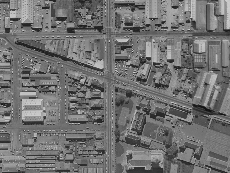 150 Barbadoes Street from the air, 1970-1974