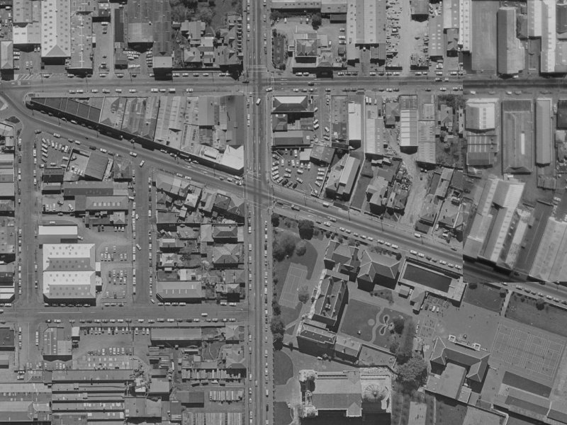 45 Ferry Road from the air, 1970-1974