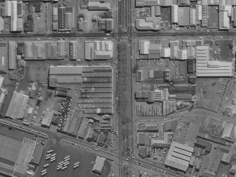 55-58 Ferry Road from the air, 1970-1974