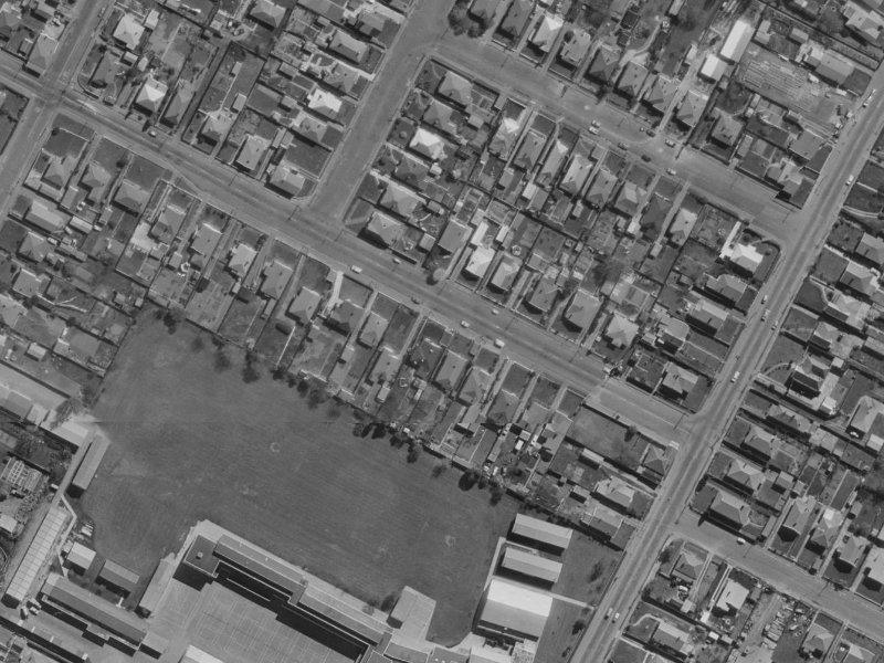 68 Harrow Street from the air, 1970-1974