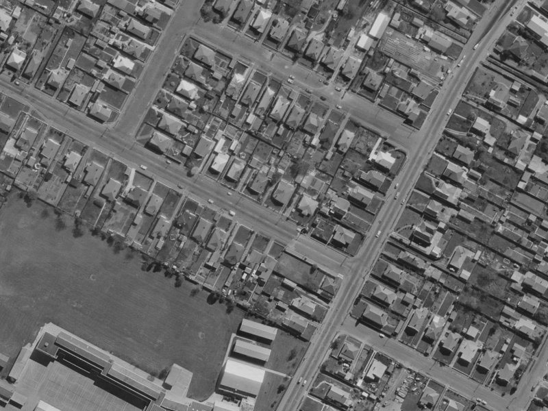77 Harrow Street from the air, 1970-1974