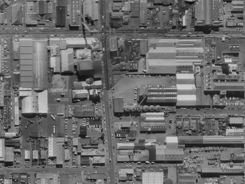 230 Antigua Street from the air, 1970-1974