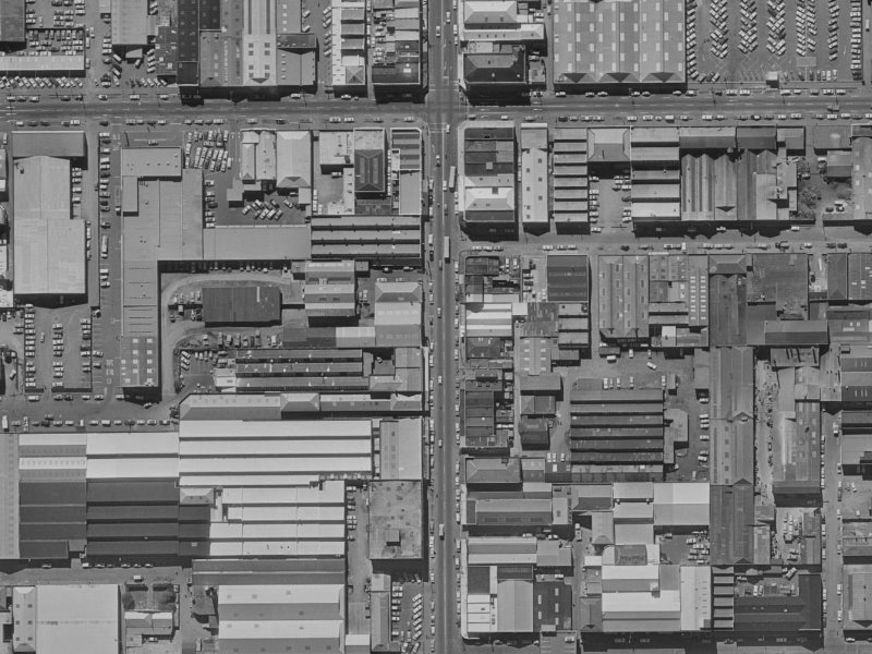 571 Colombo Street from the air, 1970-1974