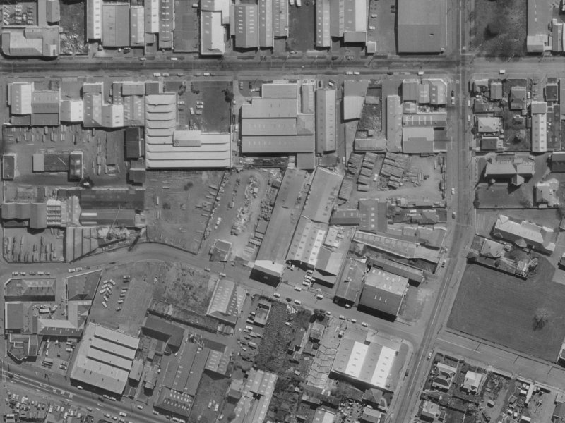 23E Leeds Street from the air, 1970-1974