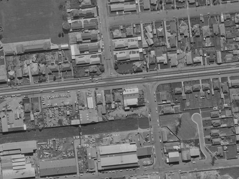 123 Blenheim Road from the air, 1970-1974