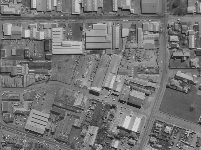 19 Leeds Street from the air, 1970-1974