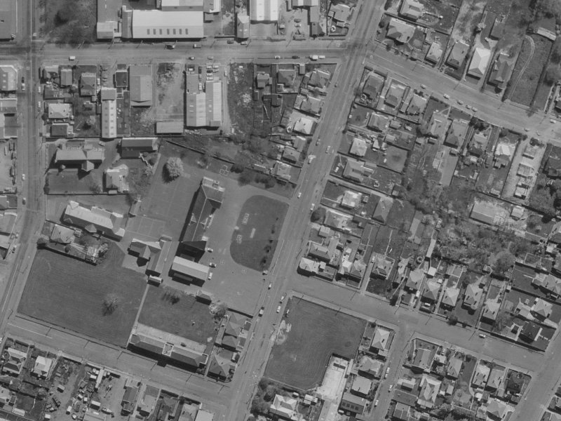 39-55 Nursery Road from the air, 1970-1974