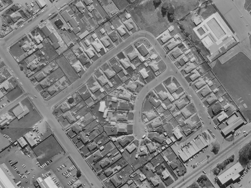 8 Marshwood Place from the air, 1970-1974