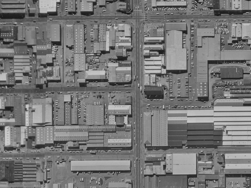 84–98 Walker Street from the air, 1970-1974