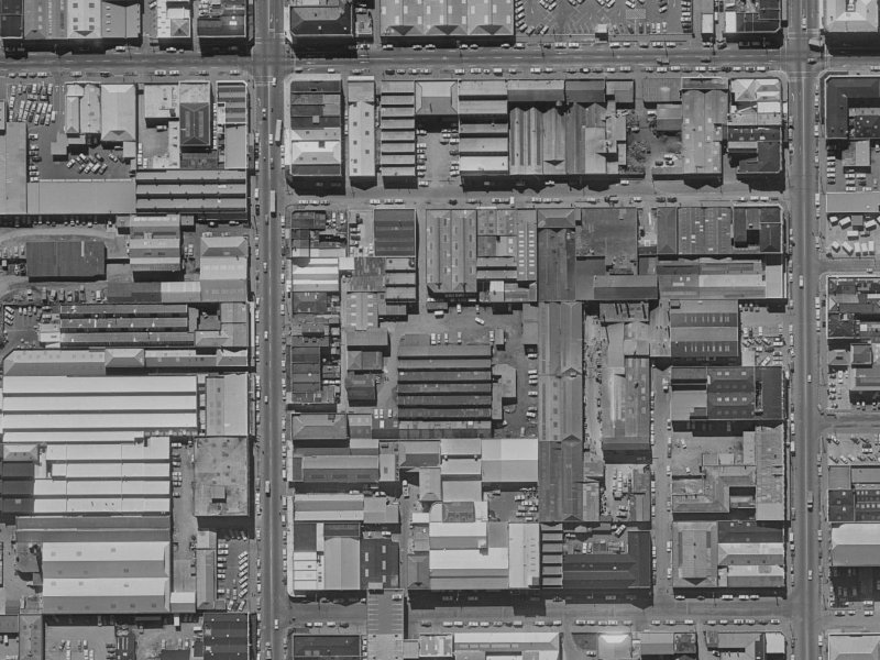 18A Welles Street from the air, 1970-1974
