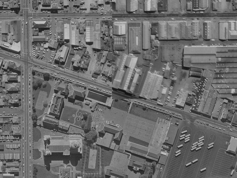 84 Ferry Road from the air, 1970-1974