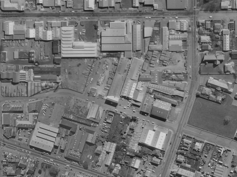 27 Leeds Street from the air, 1970-1974