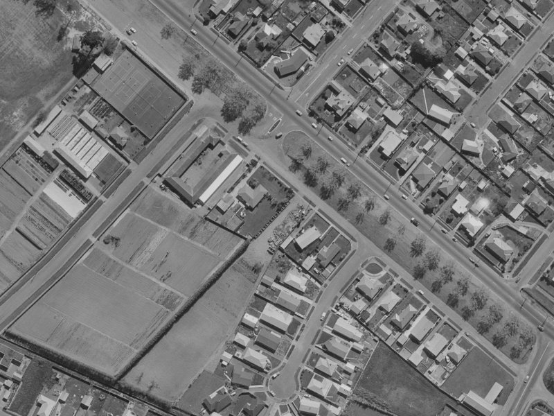 360 Linwood Avenue from the air, 1970-1974