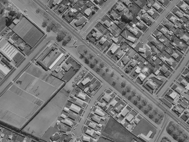 360 Linwood Avenue from the air, 1970-1974