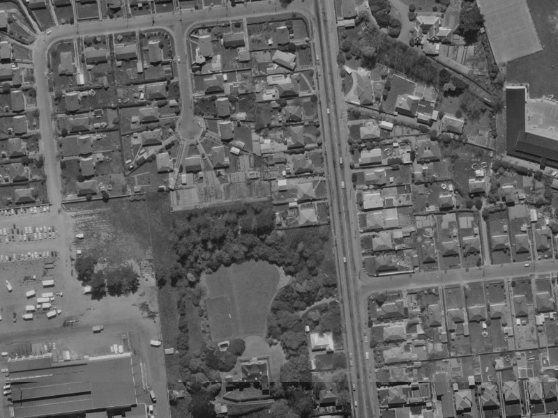 74 Hansons Lane from the air, 1970-1974