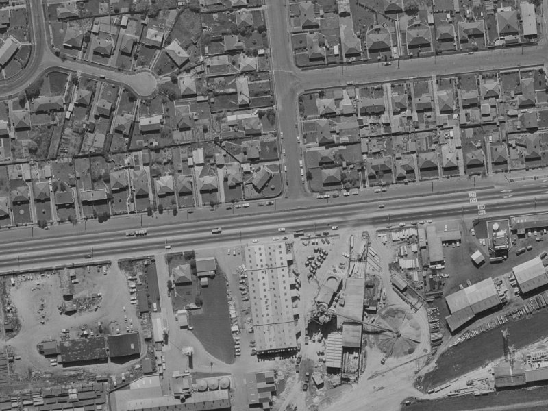 190–196 Blenheim Road from the air, 1970-1974