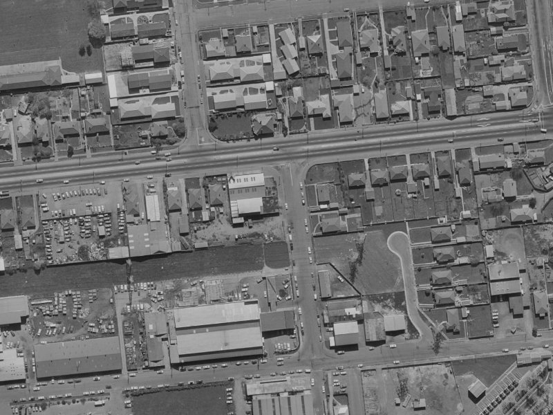 119 Blenheim Road from the air, 1970-1974