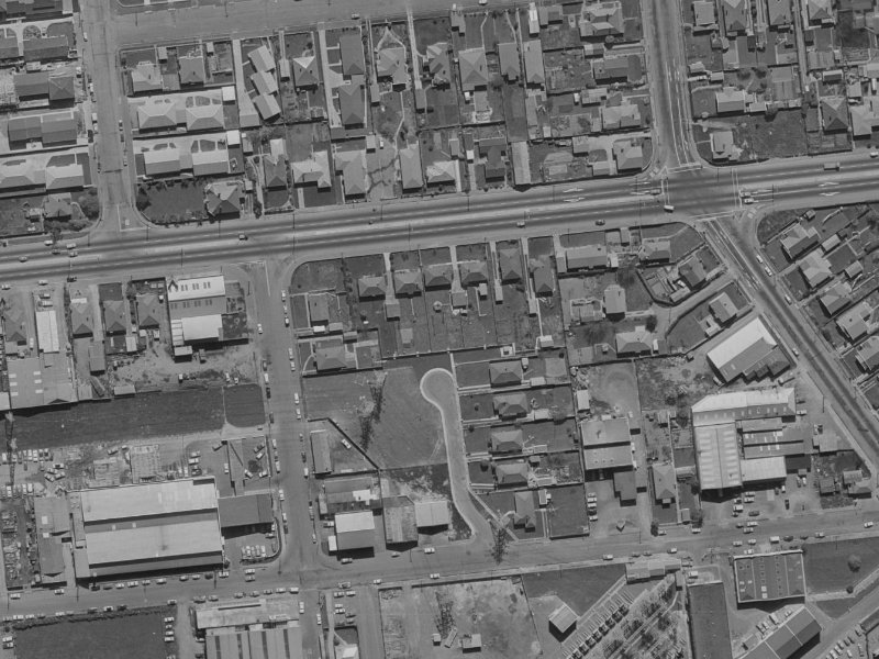 107 Blenheim Road from the air, 1970-1974