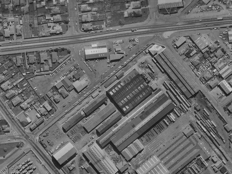 14 Foster Street from the air, 1970-1974