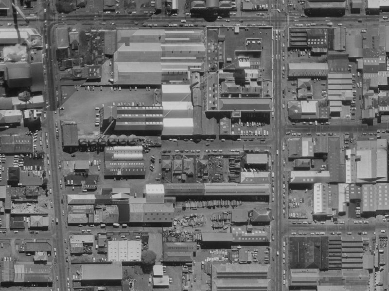 Acton Street from the air, 1970-1974