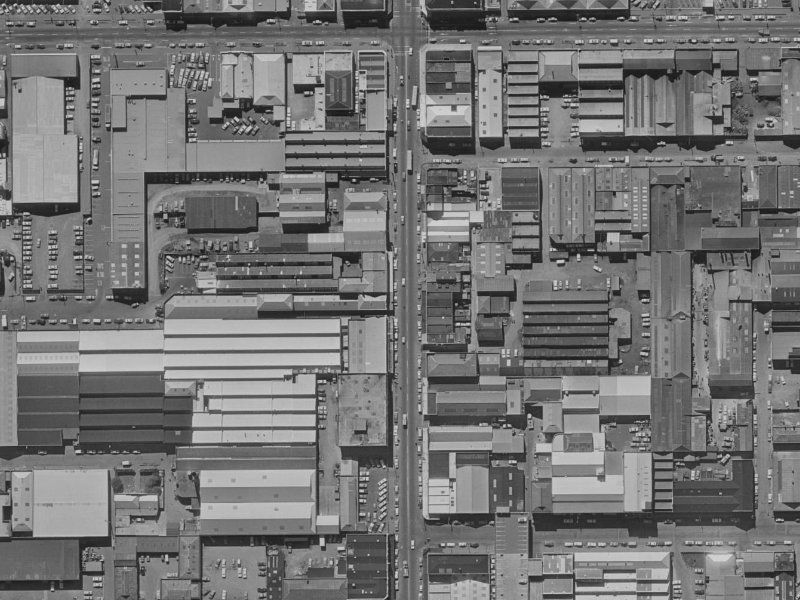 567 Colombo Street from the air, 1970-1974