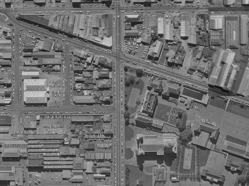 140 Barbadoes Street from the air, 1970-1974