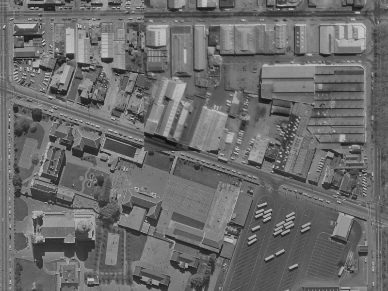 81 Ferry Road from the air, 1970-1974