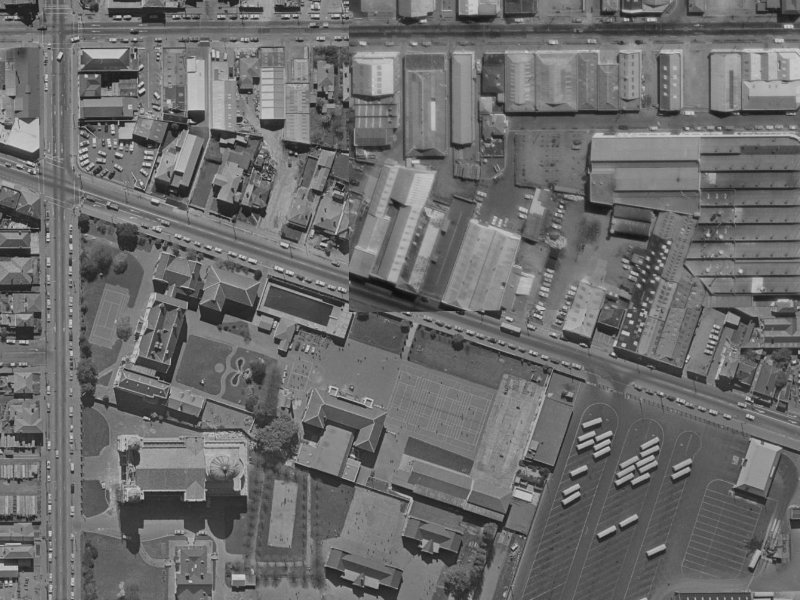 87 Ferry Road from the air, 1970-1974
