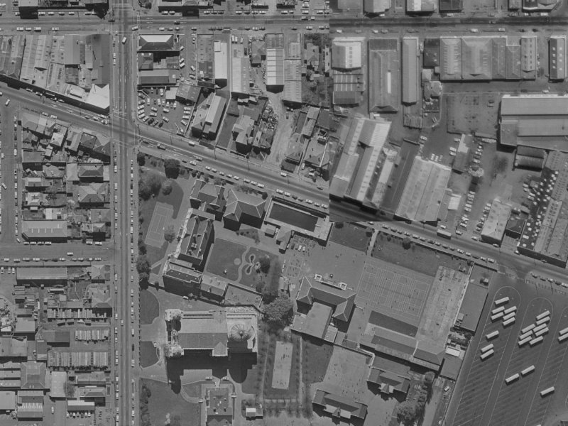 97 Ferry Road from the air, 1970-1974