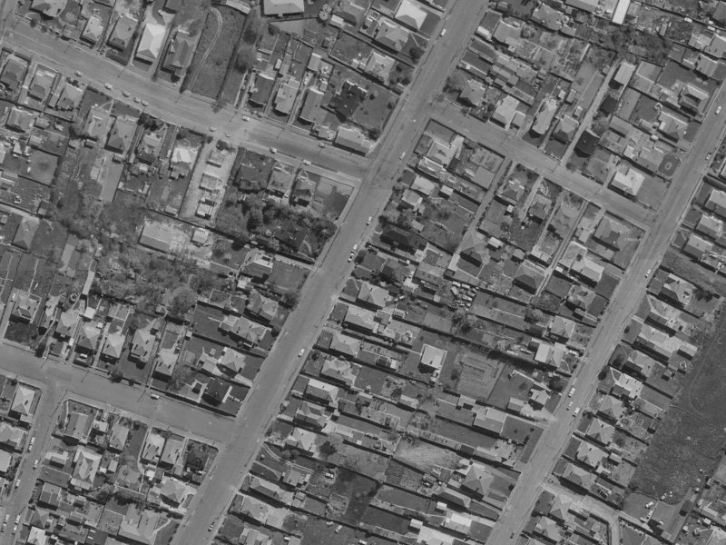 58 Mathesons Road from the air, 1970-1974