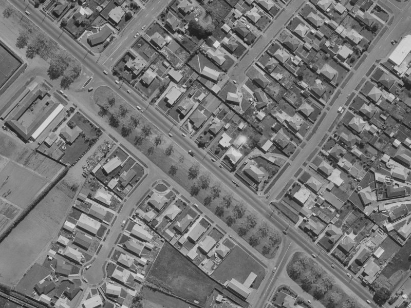 379 Linwood Avenue from the air, 1970-1974