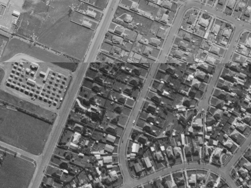17 Amuri Street from the air, 1970-1974