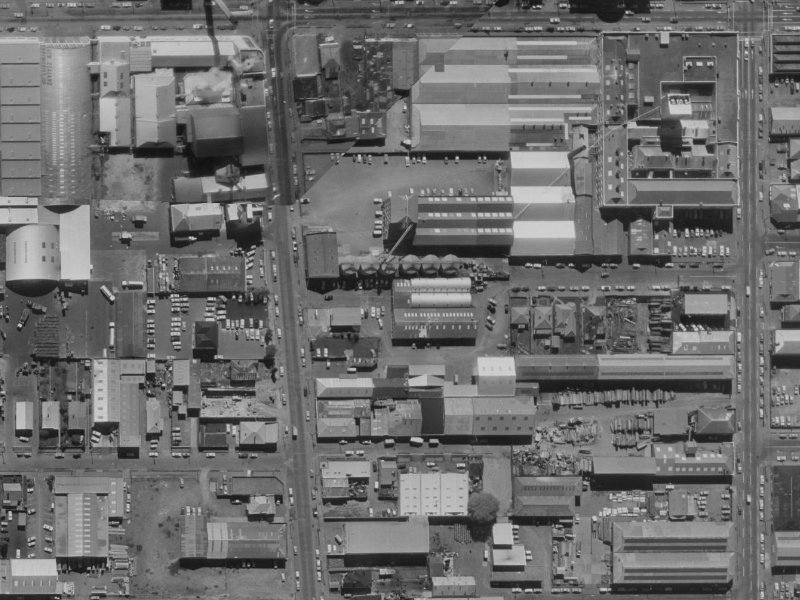 226 Antigua Street from the air, 1970-1974