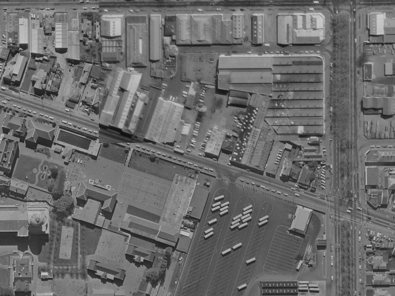 89 Ferry Road from the air, 1970-1974