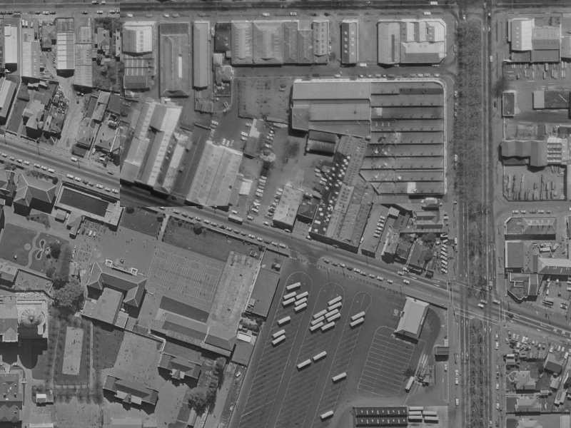95 Ferry Road from the air, 1970-1974