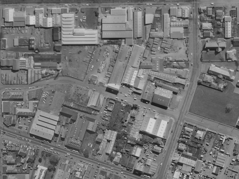 11 Leeds Street from the air, 1970-1974